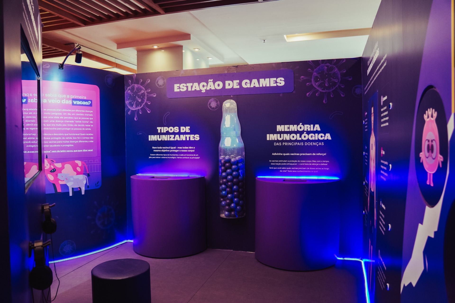 Estação de Games da exposição em Belo Horizonte